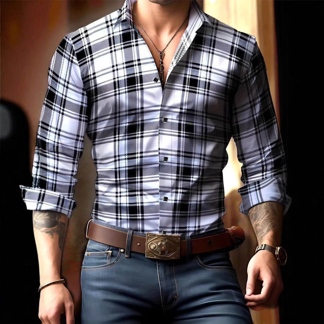 Idris | Chemise à carreaux personnalisée pour homme – Coupe parfaite, élégante et résistante