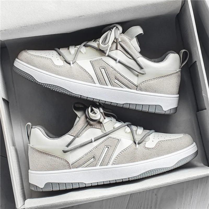Eroni | Baskets streetwear homme – chaussures basses skate à lacets contrastants