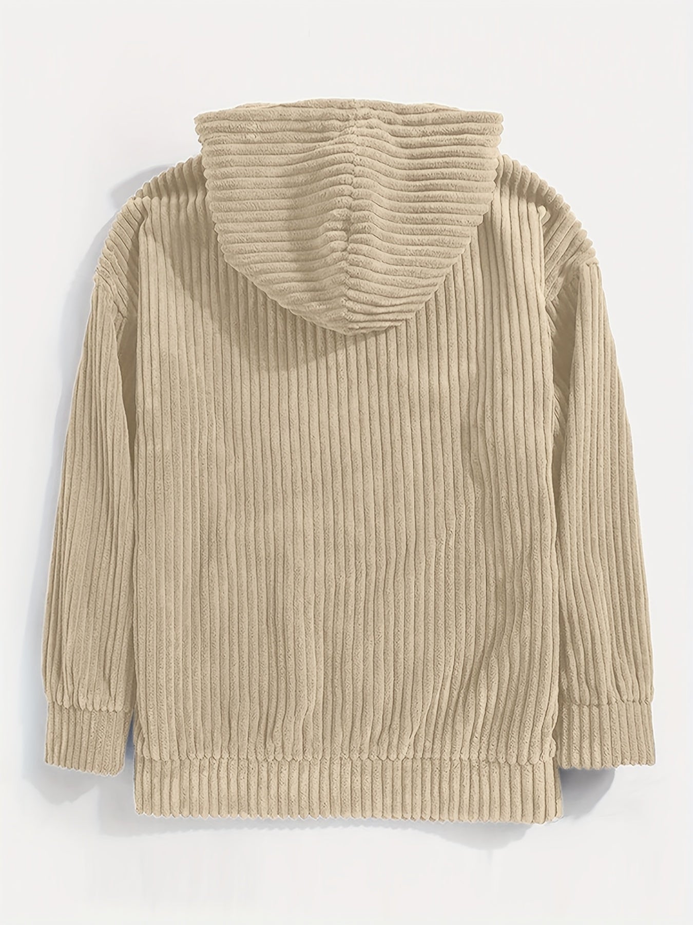 Berthar | Heren corduroy sweater met capuchon – Casual trui met lange mouwen voor herfst en winter