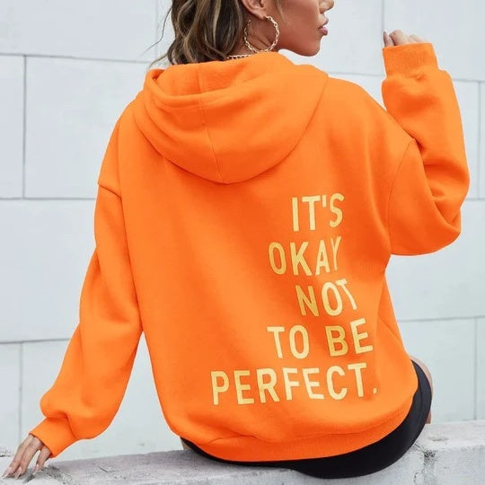 Isaelle | Hoodie met letterprint voor dames – Casual sweatshirt met lange mouwen voor dagelijks gebruik