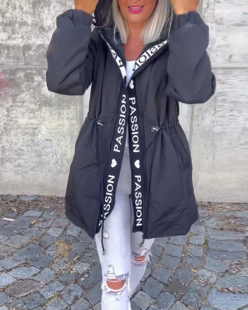 Rinella | Casual damesjas met capuchon – Lichtgewicht jas met capuchon, relaxte pasvorm