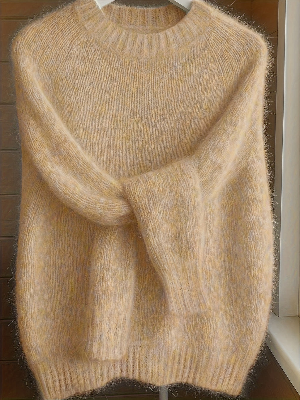 Lorixa | Zachte mohairmix trui voor dames – Comfortabele, stijlvolle raglanmouwen voor de winter