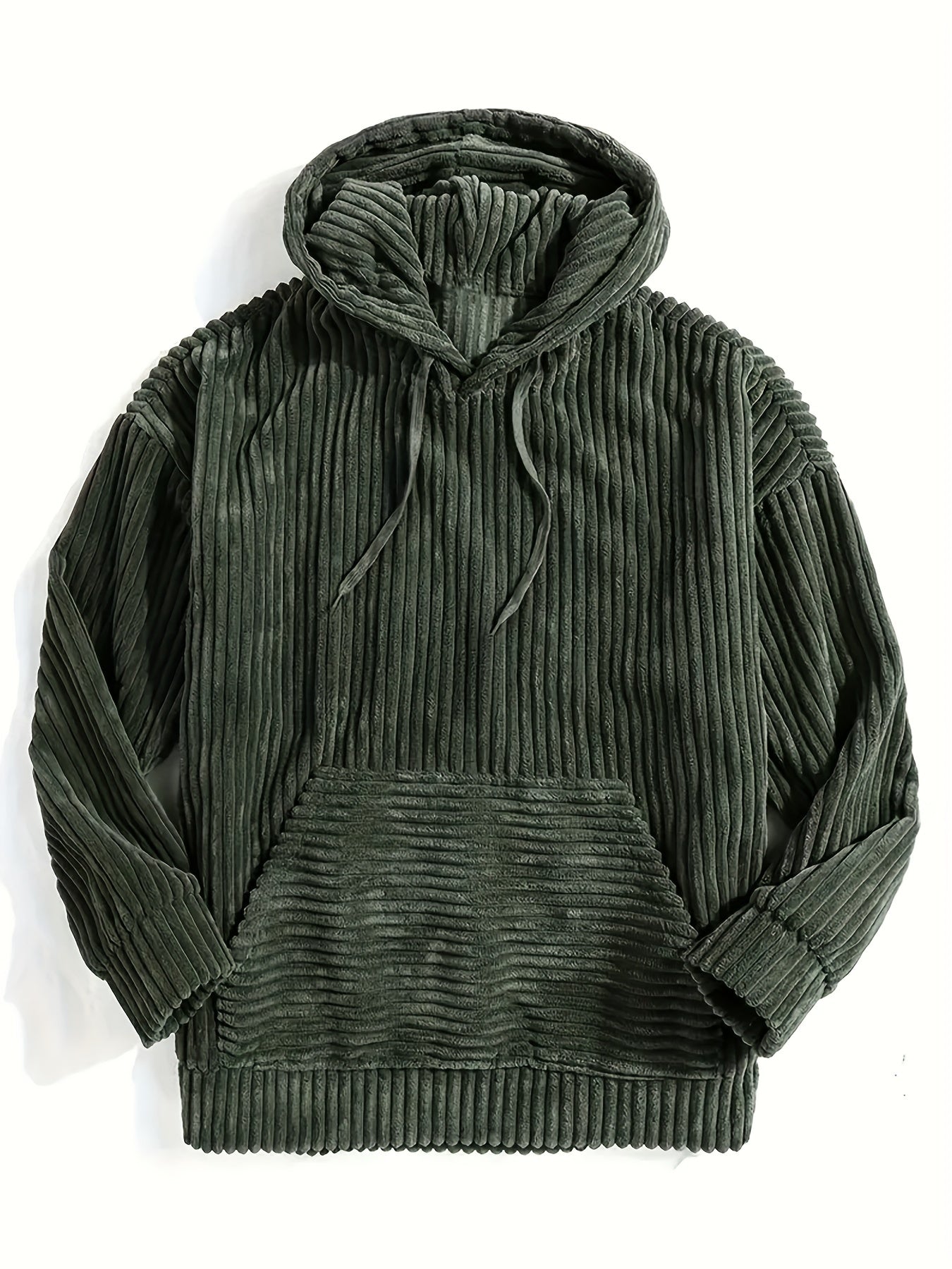 Berthar | Heren corduroy sweater met capuchon – Casual trui met lange mouwen voor herfst en winter