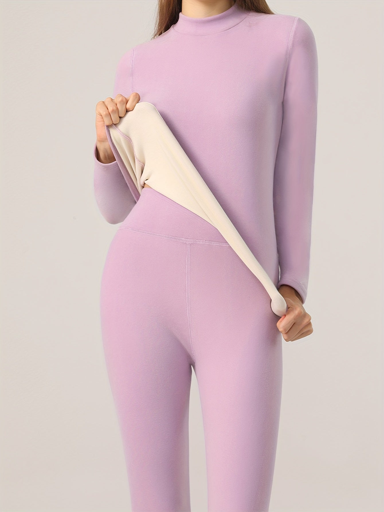 Evanthe | Thermisch damesondergoed - Loungewear voor herfst en winter, warme basis top en broek