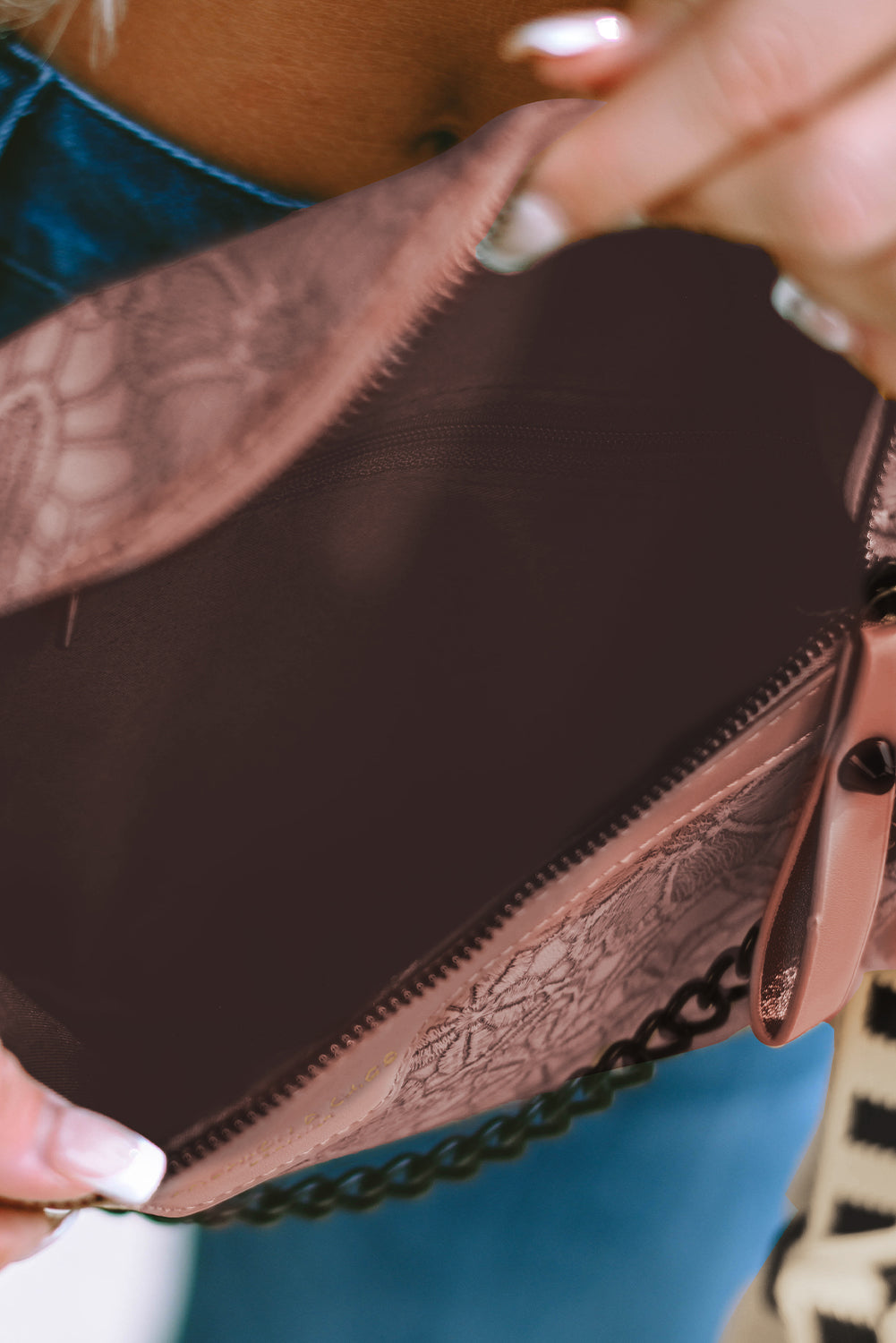 ClutchLink | Color Block Chain Strap Shoulder & Crossbody Bag with Coin Purse