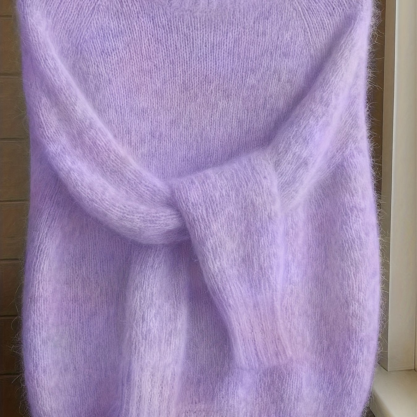 Lorixa | Zachte mohairmix trui voor dames – Comfortabele, stijlvolle raglanmouwen voor de winter
