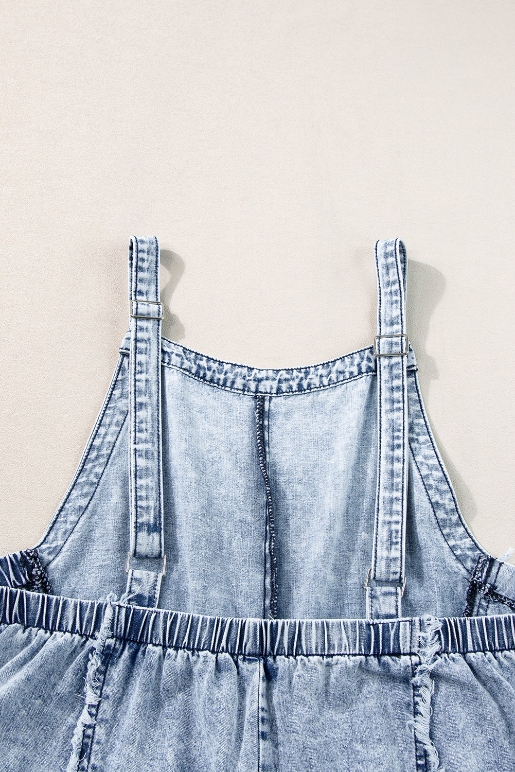 Tovah | Lichtgewassen denim jumpsuit met wijde pijpen voor dames – mouwloos, casual overall