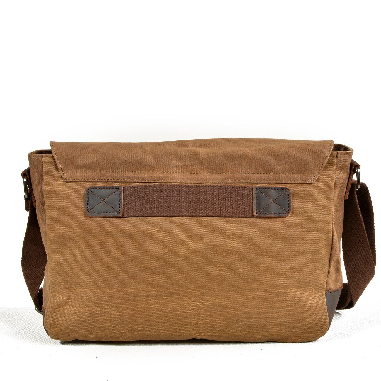 UrbanGear | Vintage Canvas Leren Heren Schoudertas - Grote Capaciteit