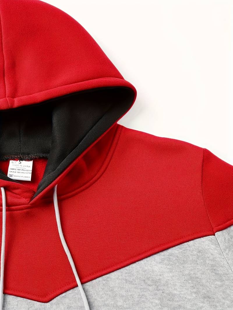 Gunther | Kleurblok Hoodie voor Heren - Stijlvol Casual Sweatshirt met Gedurfd Ontwerp