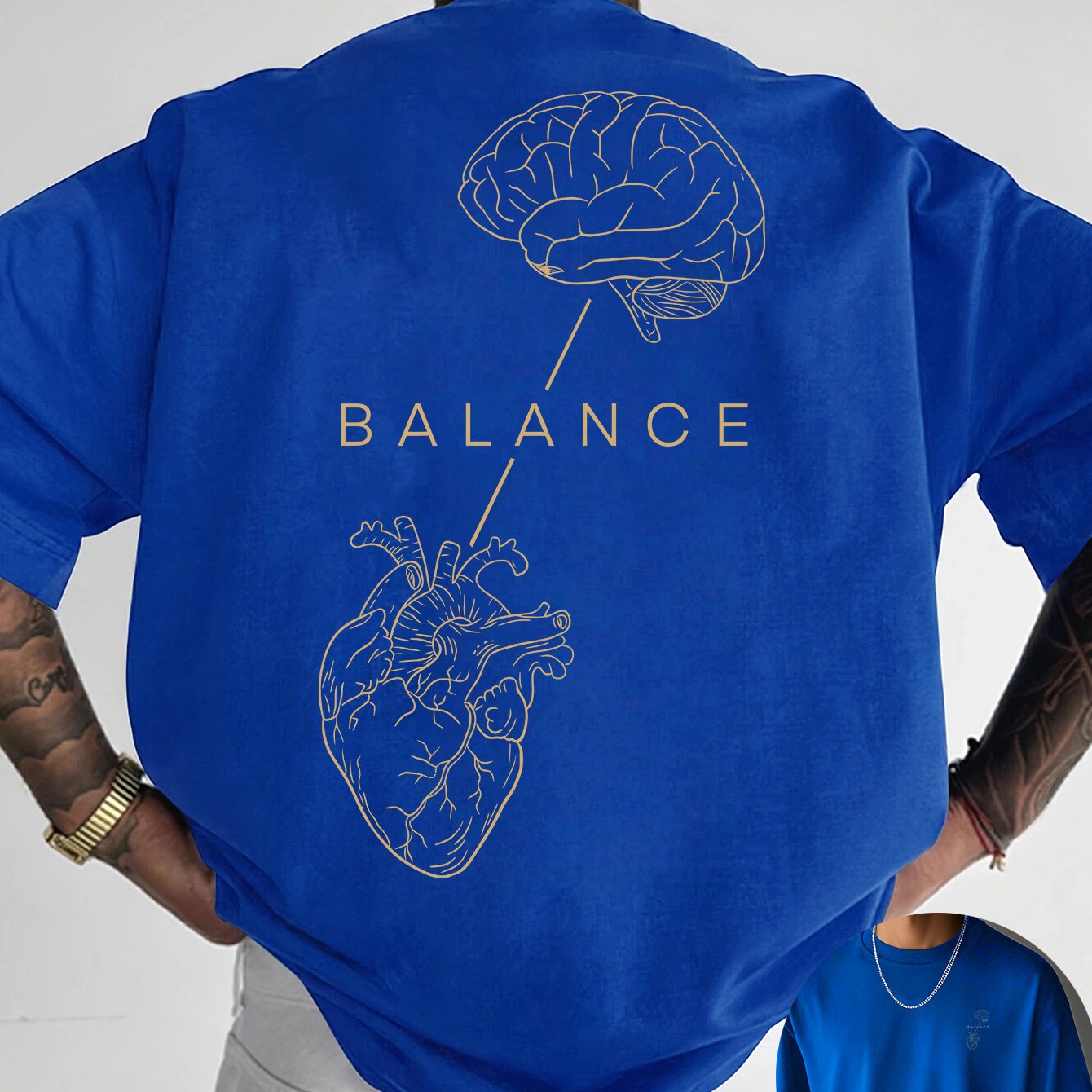 T-shirt à col rond avec impression créative à l'avant et à l'arrière, mode estivale pure et tendance à manches courtes, haut de style décontracté pour tous les jours, essentiel pour les loisirs en plein air, choix de cadeau idéal