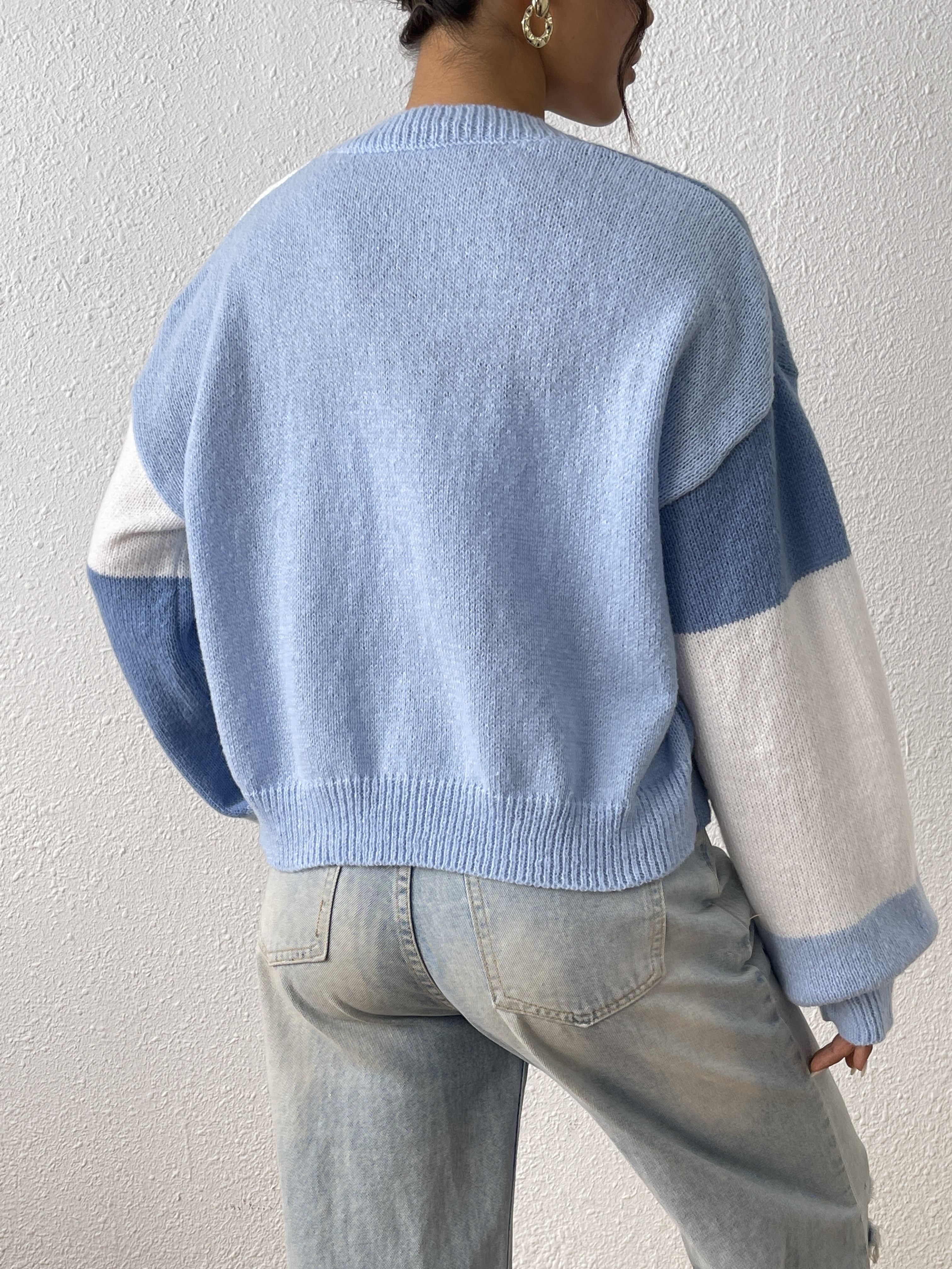 Dreya | Gebreid damesvest met kleurblokken - Trendy, gezellig & veelzijdig voor elke gelegenheid