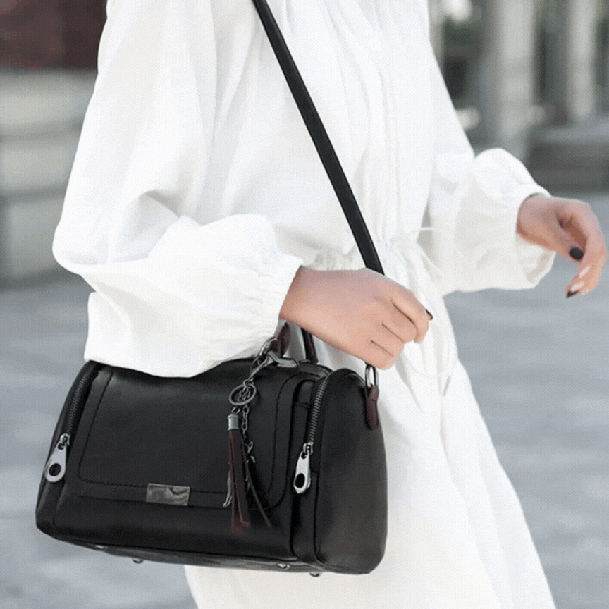 Avenza | Stijlvolle leren handtas voor vrouwen met verstelbare schouderriem - veelzijdig en chic modeaccessoire