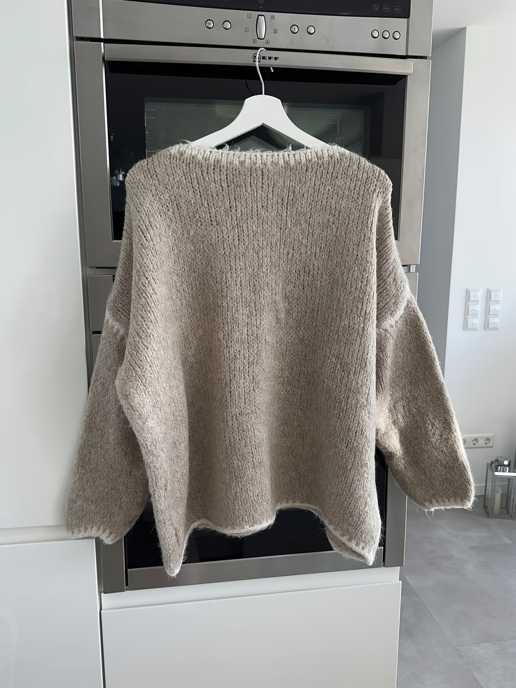 Casimira | Gebreide dames trui met oversized kleurenblokken - Pullover met lange mouwen