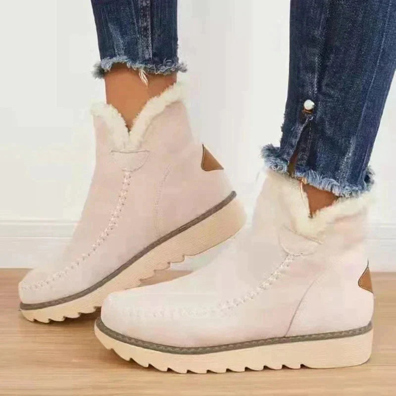 Imani | Suède Winter Enkellaarsjes - Warme Voering & Antislipzool, Stijlvol & Comfortabel
