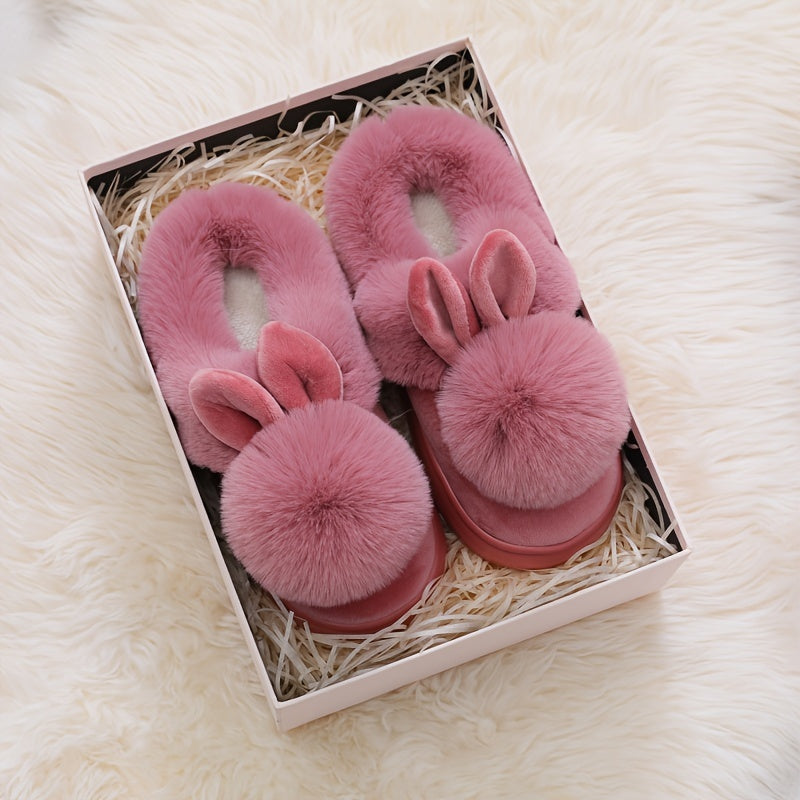 SnuggleStep | Vrouwen pantoffels van pluche - Zachte, donzige, warme antislippantoffels voor binnen en buiten