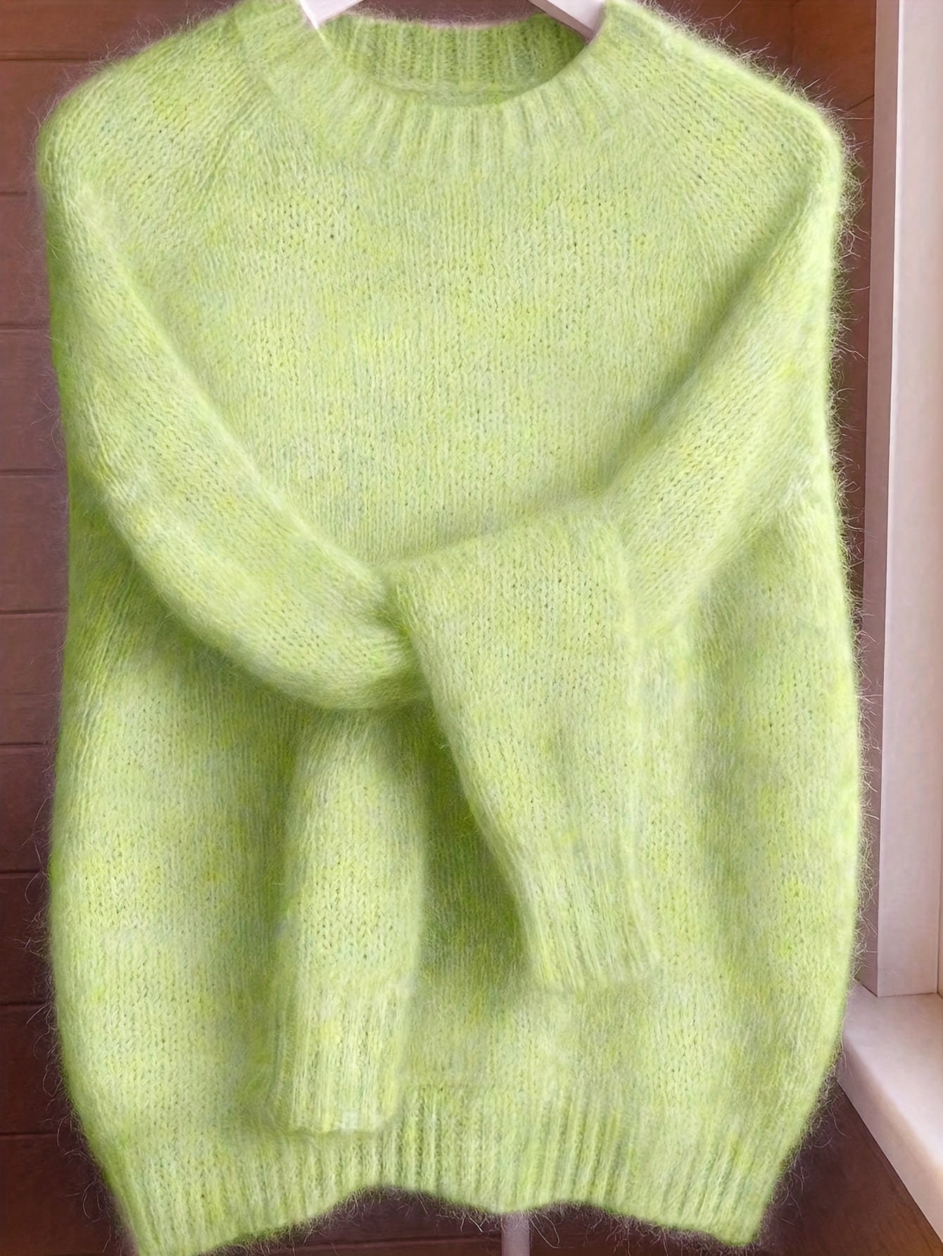 Lorixa | Zachte mohairmix trui voor dames – Comfortabele, stijlvolle raglanmouwen voor de winter