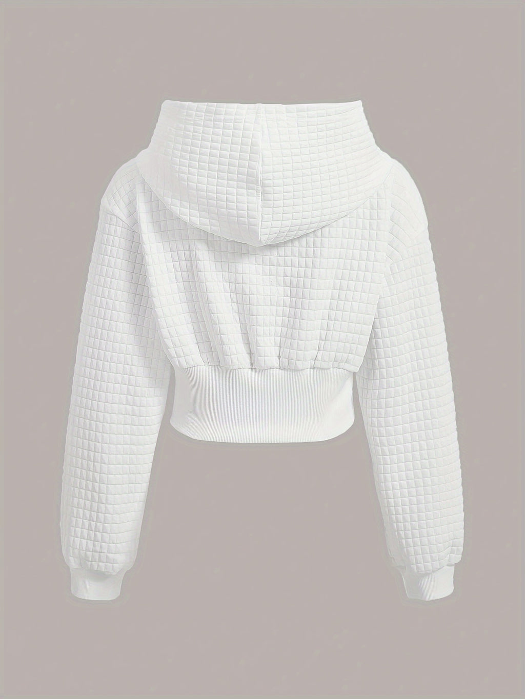 Azaria | Dames Cropped Hoodie met Touwtrekkoord en Knoopdetail - Stijlvol en Comfortabel
