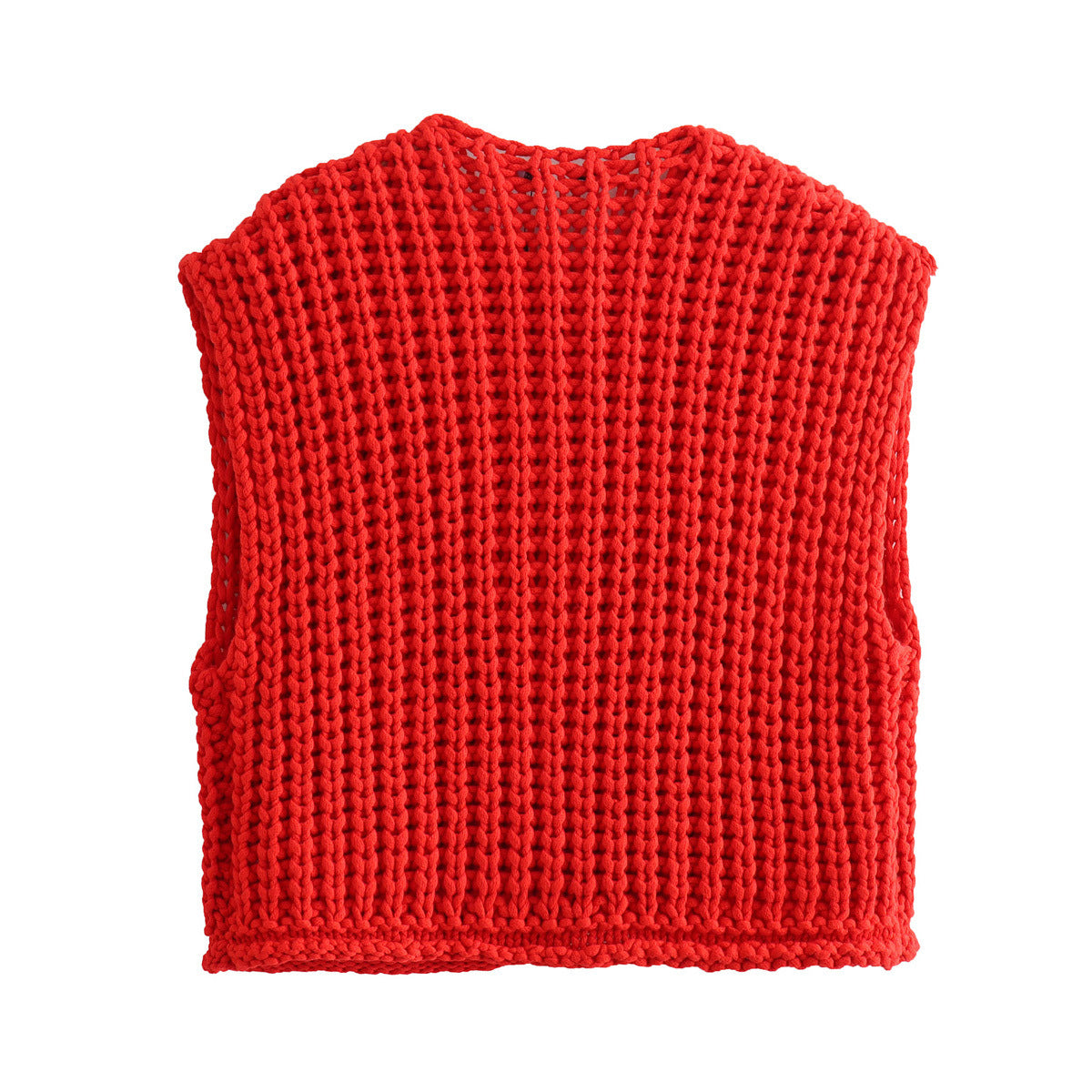 Minda | Elegant mouwloos kort gebreid vest
