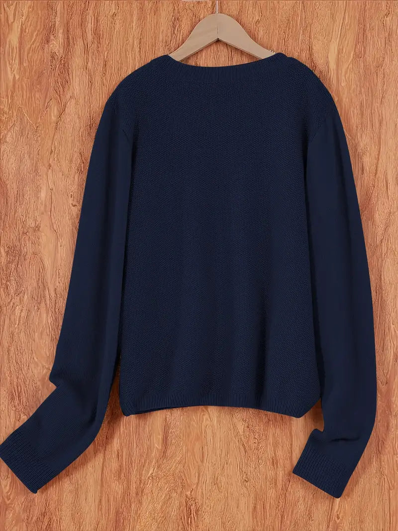 Jomira | Casual vest voor dames – Lichtgewicht gebreide trui, lange mouwen, zacht en comfortabel