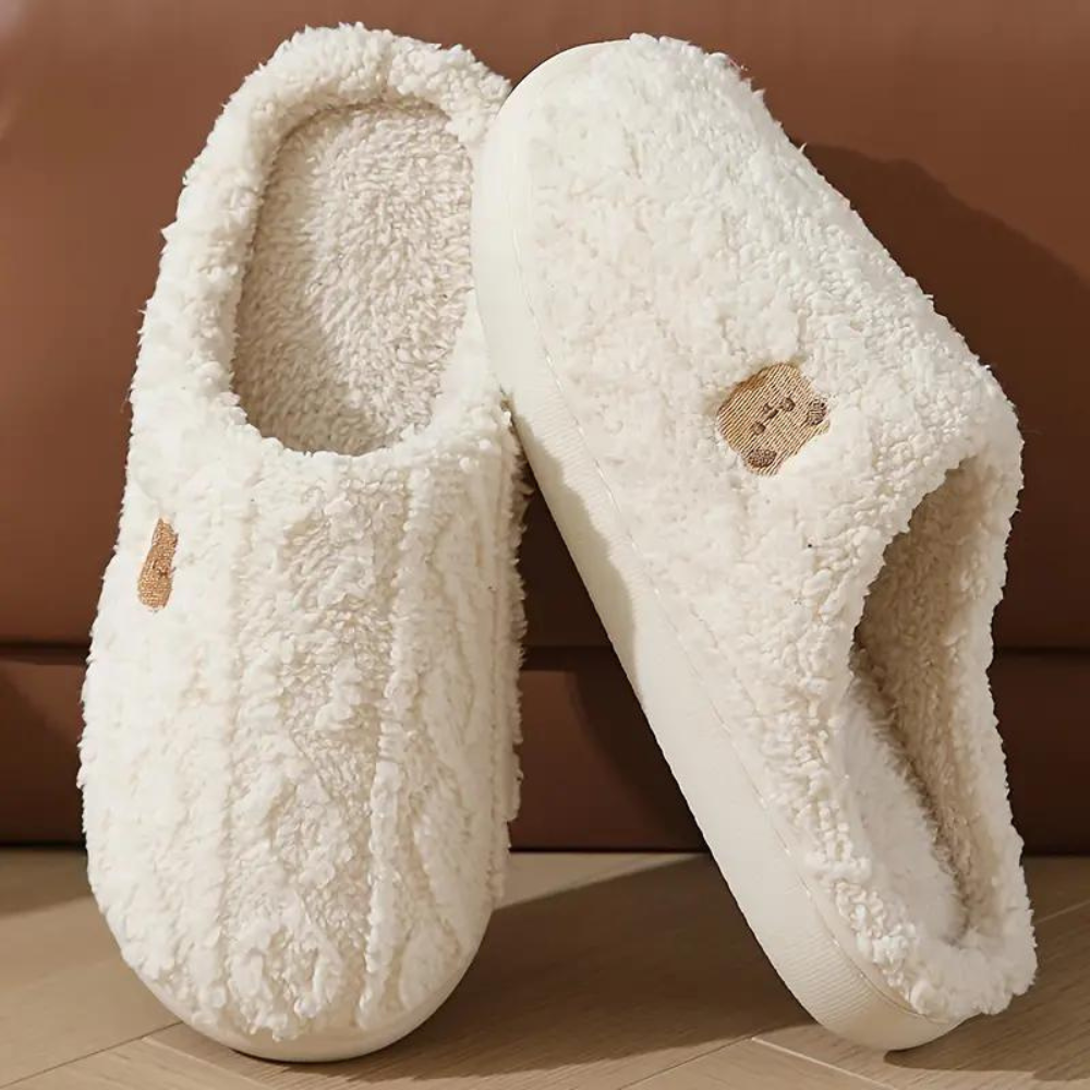 FluffSlip | Warme pantoffels van pluche voor dames - Zachte, knusse wintersloffen met antislipzool
