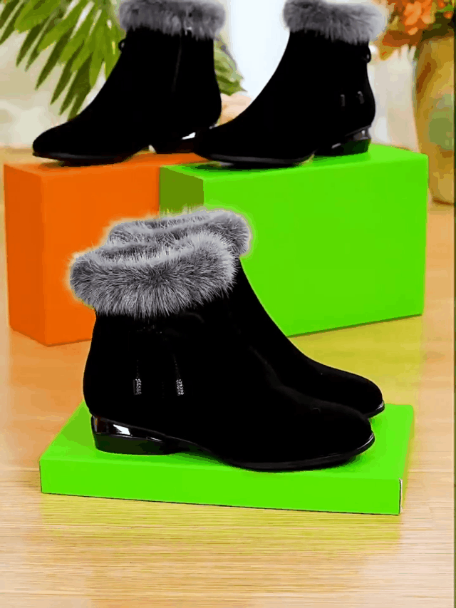 Fionelle | Leren winterlaarzen voor dames – zacht, warm en elegant