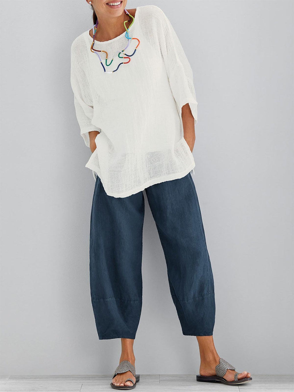 Evrielle | Casual Loose Fit Broek voor dames - Comfortabel, Ademend