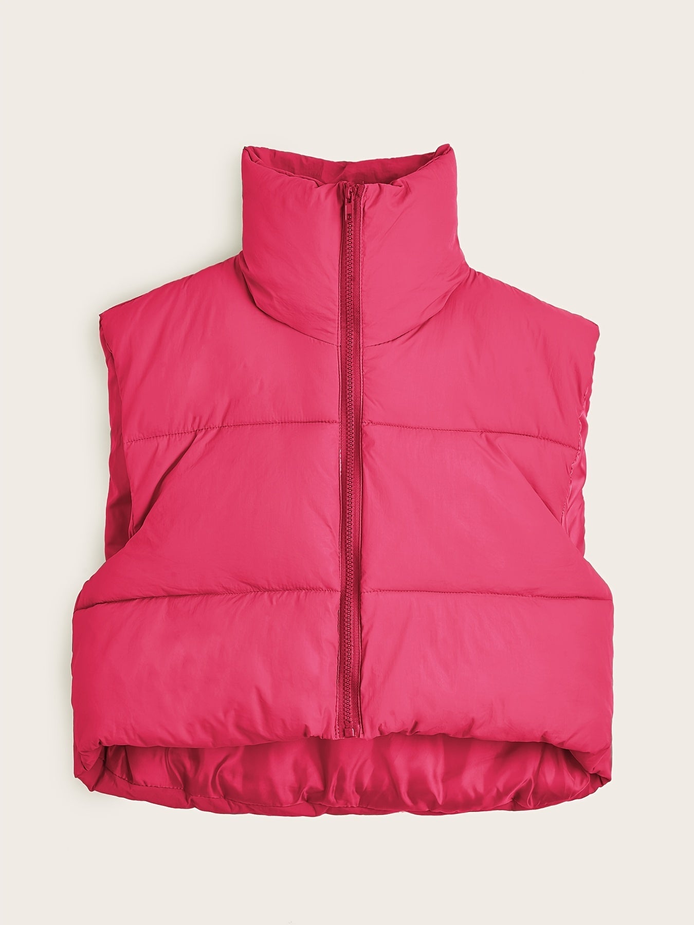 Adelheid | Vrouwen Lichtgewicht Mouwloos Thermisch Vest - Zip-up, Effen, Herfst/Winter Laag