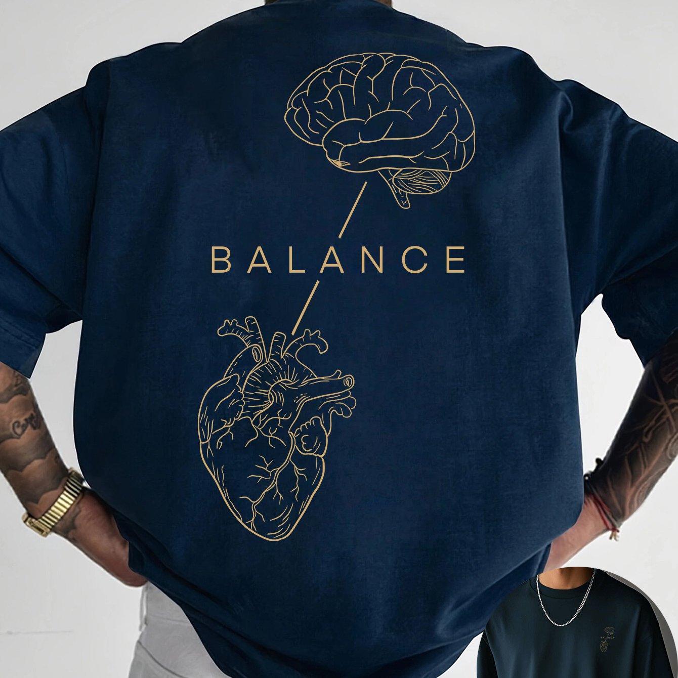 T-shirt à col rond avec impression créative à l'avant et à l'arrière, mode estivale pure et tendance à manches courtes, haut de style décontracté pour tous les jours, essentiel pour les loisirs en plein air, choix de cadeau idéal