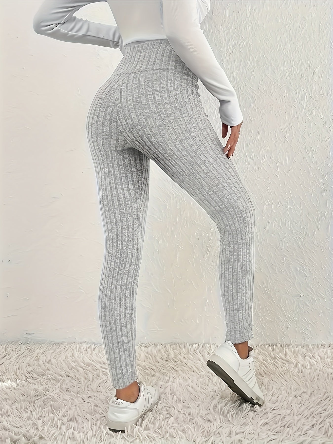 Sabine | Gebreide dameslegging met hoge taille - comfortabel, elastisch en stijlvol broekje