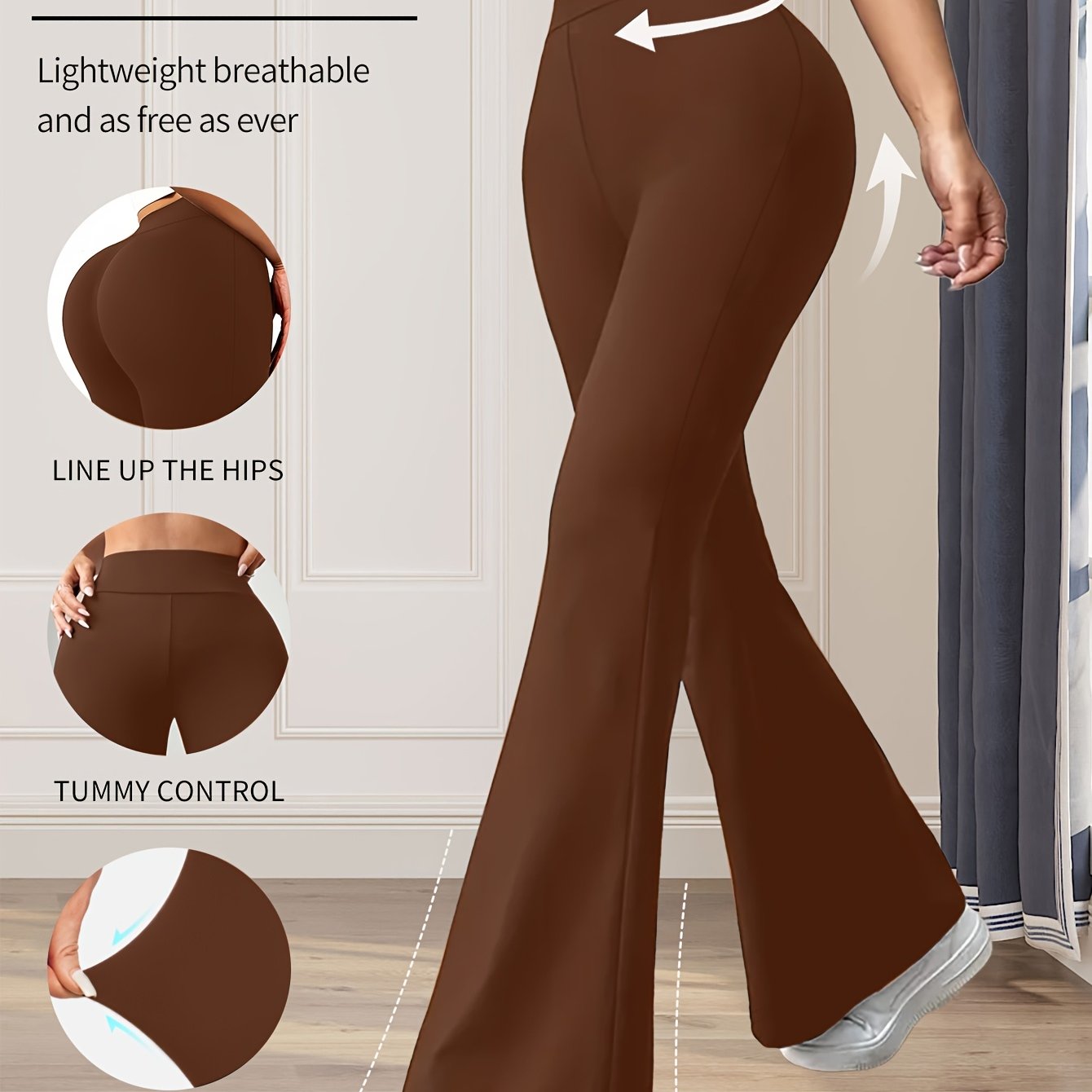 Raina | Uitlopende legging met hoge taille voor dames - Broek met buikcontrole