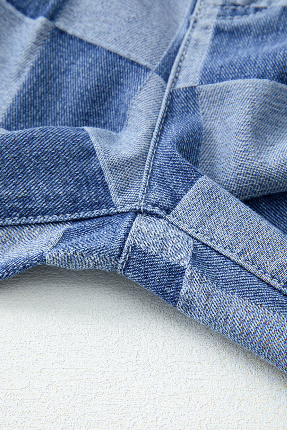 Thelira | Plaid wide-leg jeans for women - high-waisted, loose fit, vintage denim