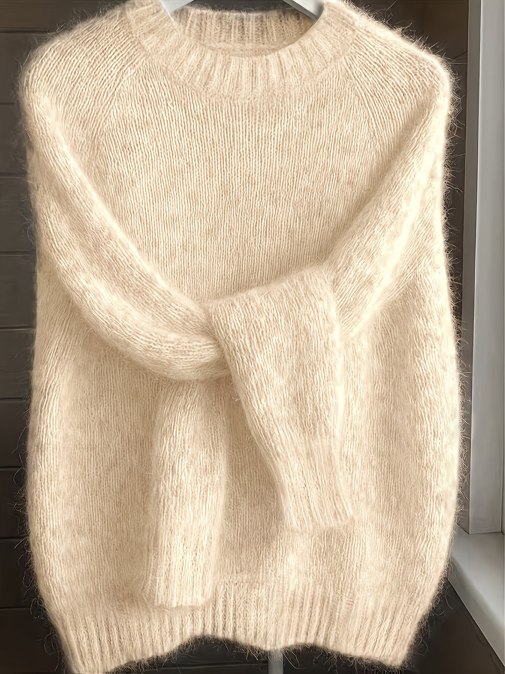 Lorixa | Zachte mohairmix trui voor dames – Comfortabele, stijlvolle raglanmouwen voor de winter