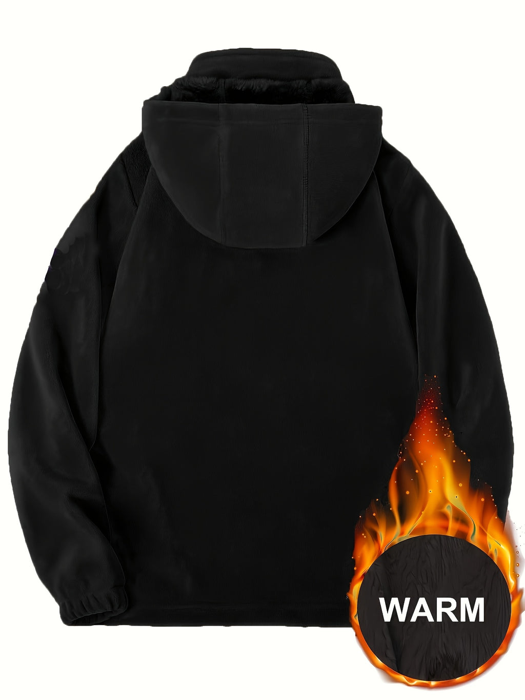 Aislyn | Fleece winterjas voor dames - Warme jas met capuchon, dikke voering, zakken met rits, normale pasvorm
