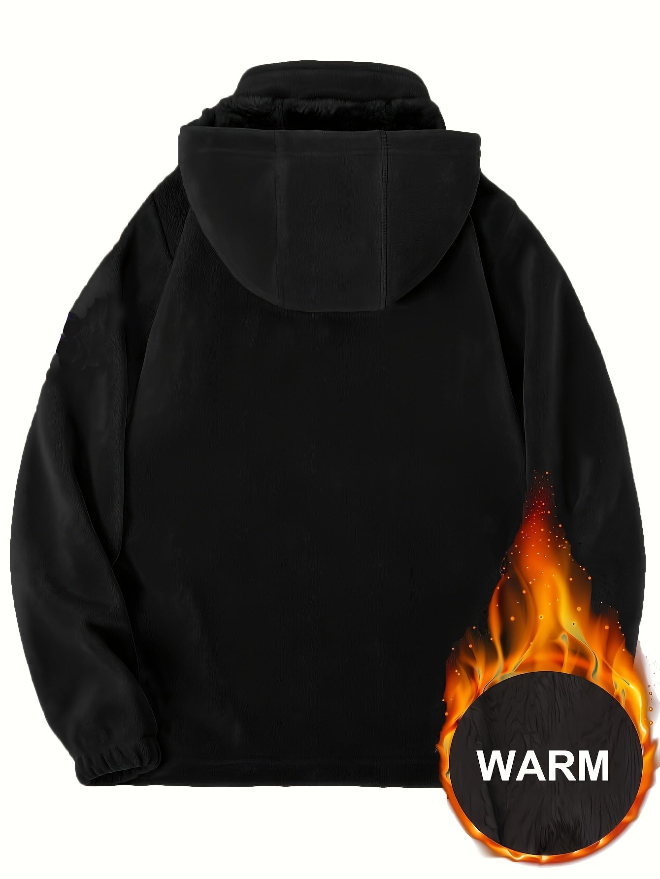Aislyn | Fleece winterjas voor dames - Warme jas met capuchon, dikke voering, zakken met rits, normale pasvorm