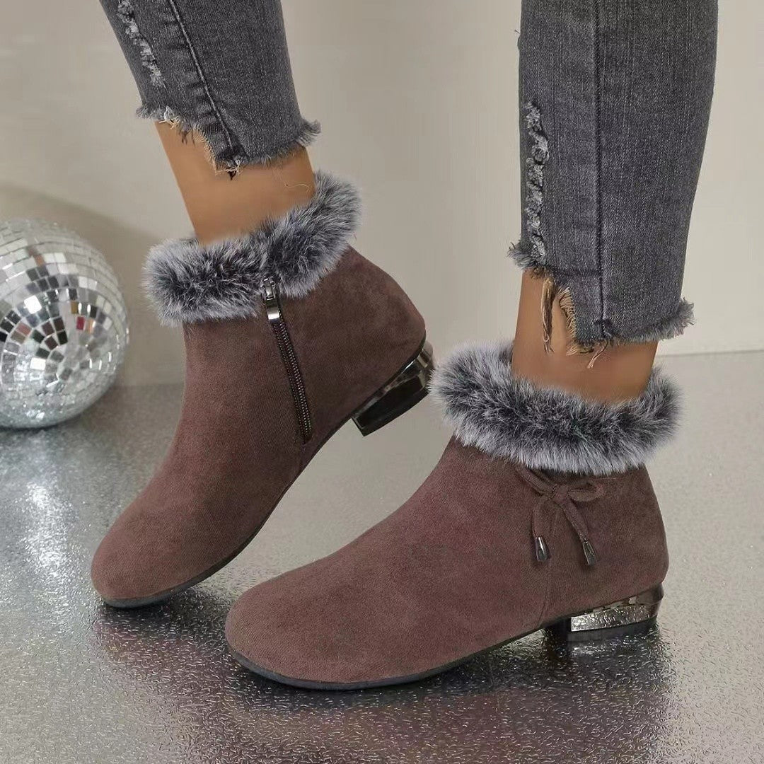 Fionelle | Bottes d'hiver en cuir pour femme – souples, chaudes et élégantes