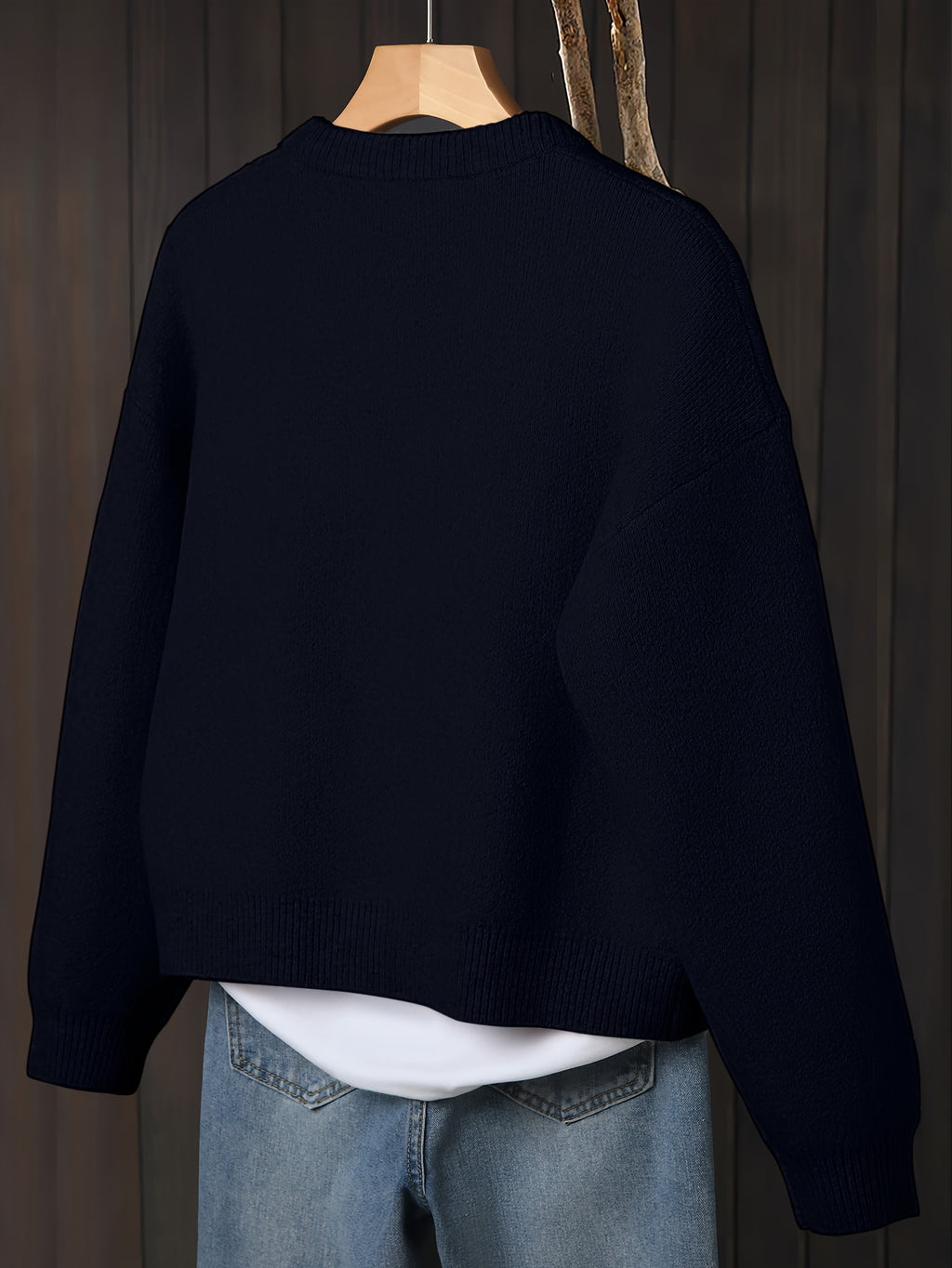 Myrrhith | Klassiek damesvest – Zachte trui met lange mouwen, Knoopsluiting, Comfortabele herfst-/winterlaag