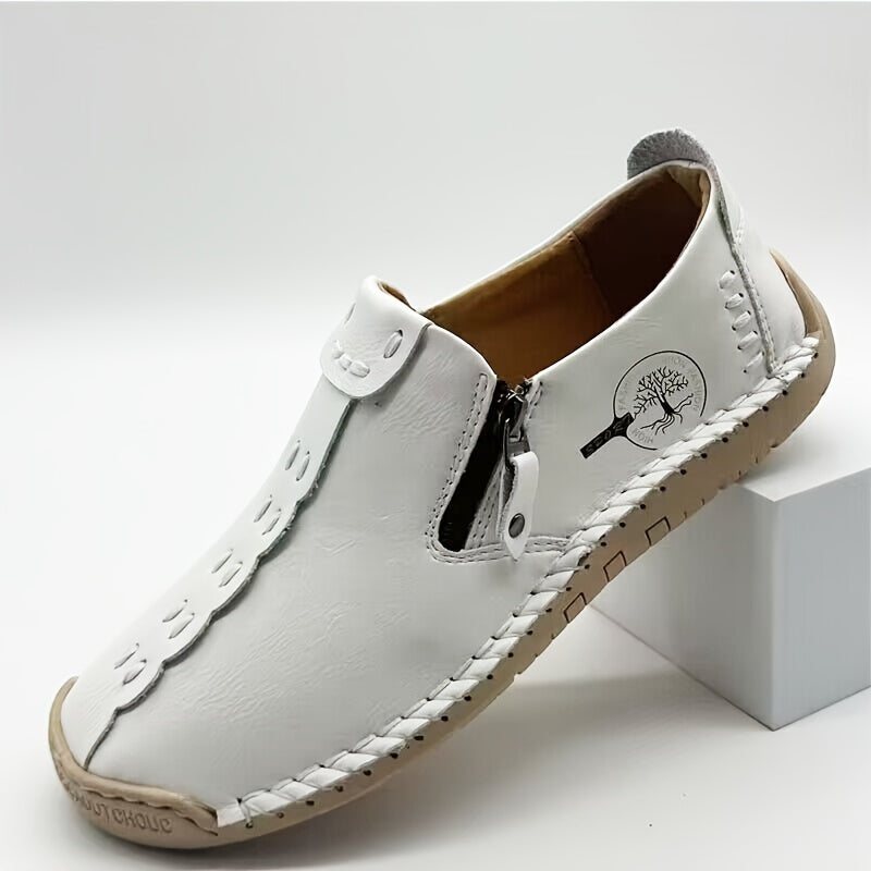 Tapio | Heren Vintage Handgemaakte Loafers - Lichtgewicht Slip-On Casual Outdoor Moccasins