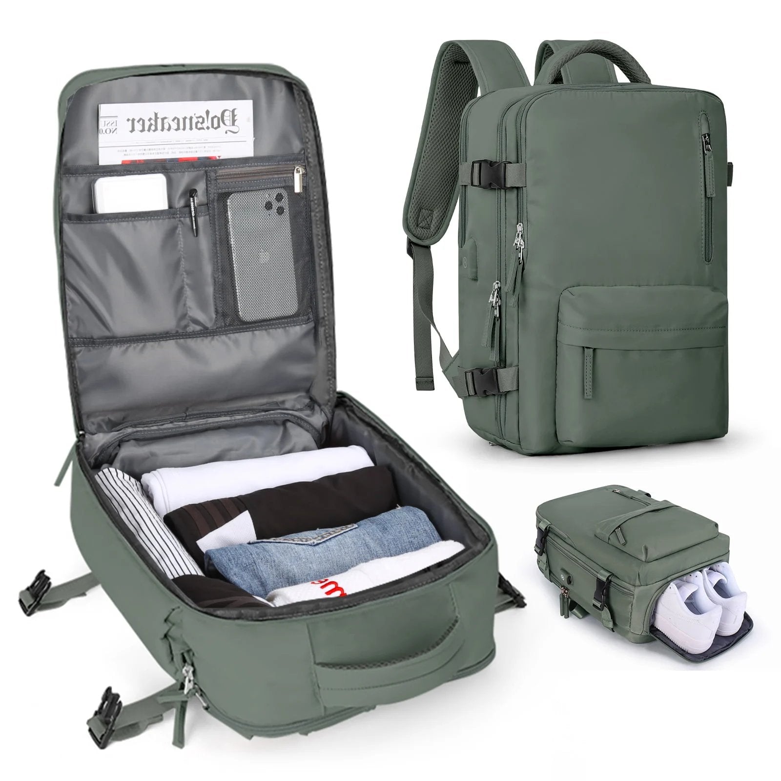TrailMax | Waterdichte reisrugzak met grote capaciteit – Wandel- en outdoor-dagrugzak met meerdere compartimenten