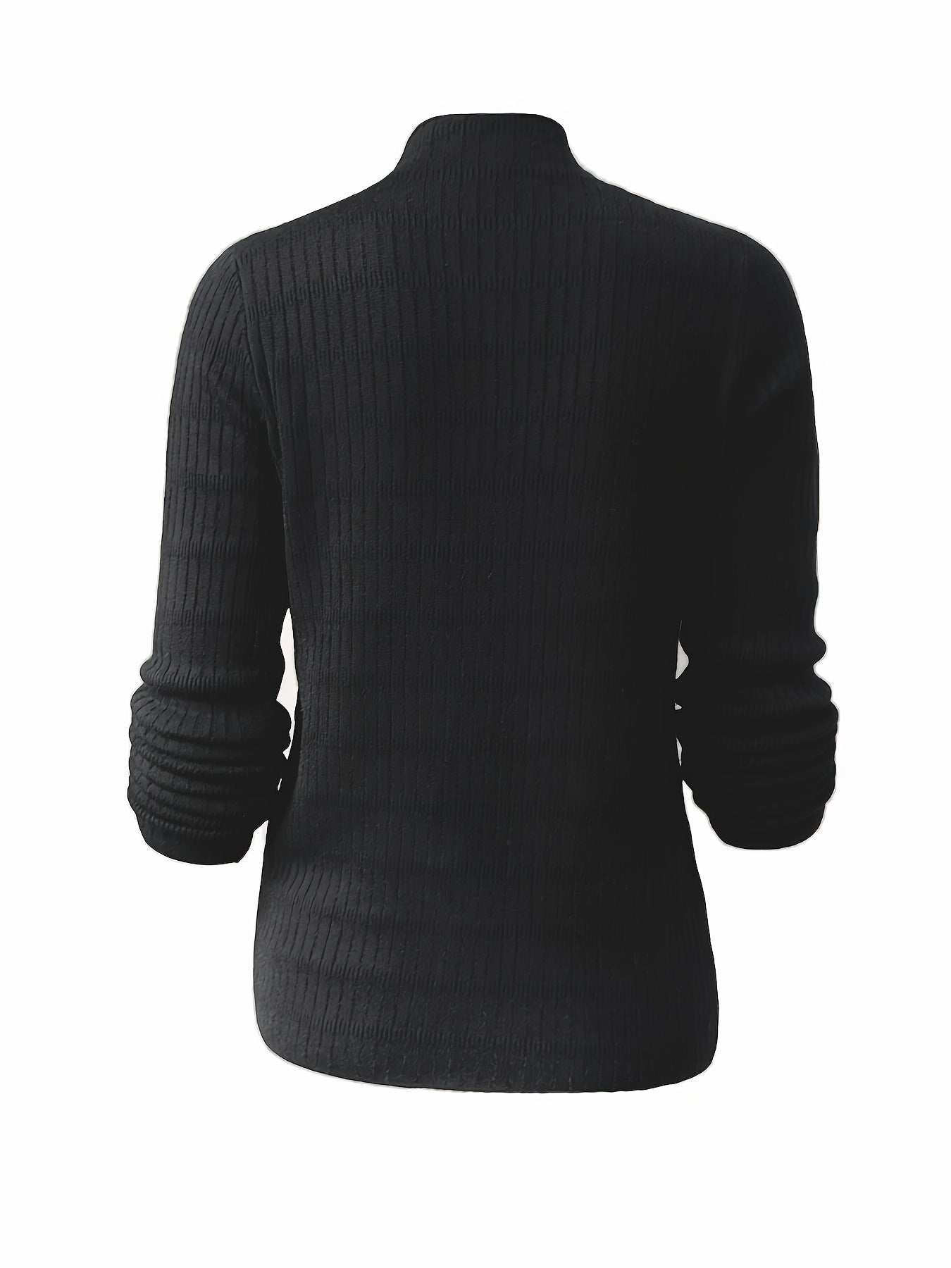 Kaelyn | Knusse fleece-gevoerde mock coltrui - Warme gebreide trui