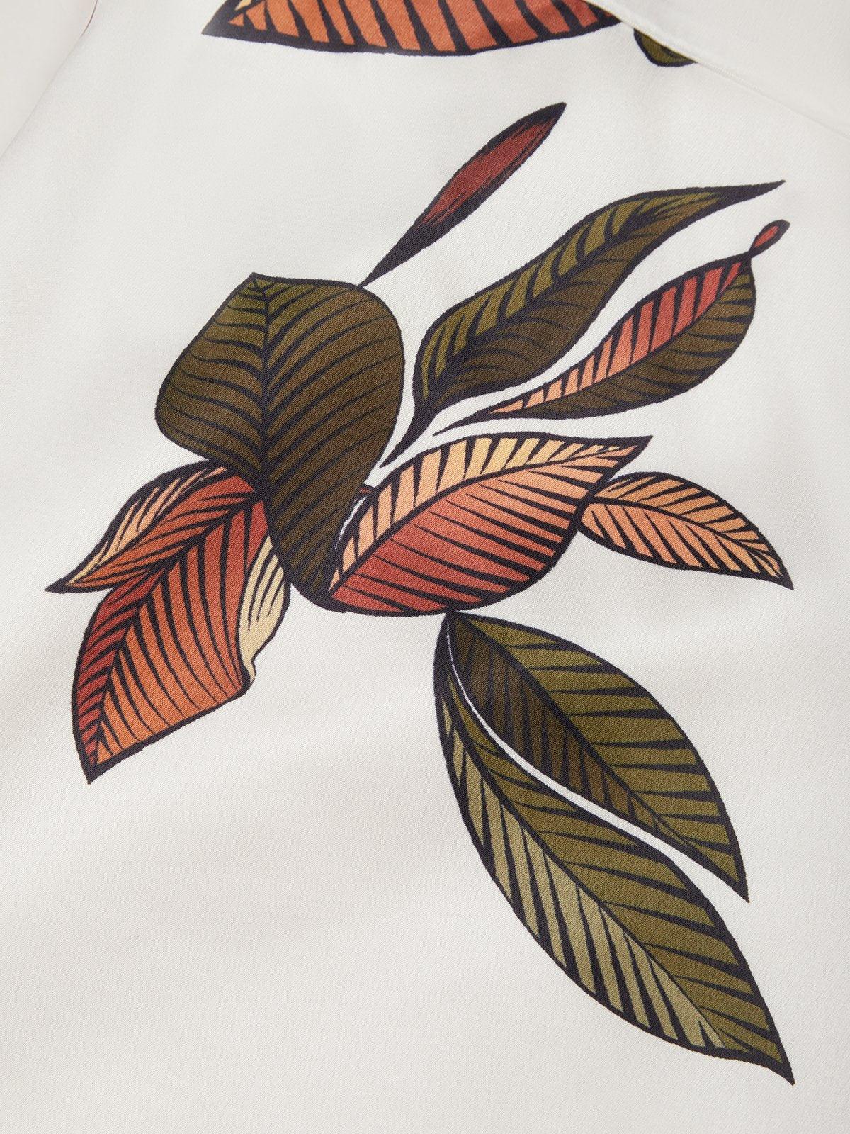 Caelora | Luxe Jurk met Bloemenprint en Overslag voor Dames – Elegante Zomer Midi Jurk