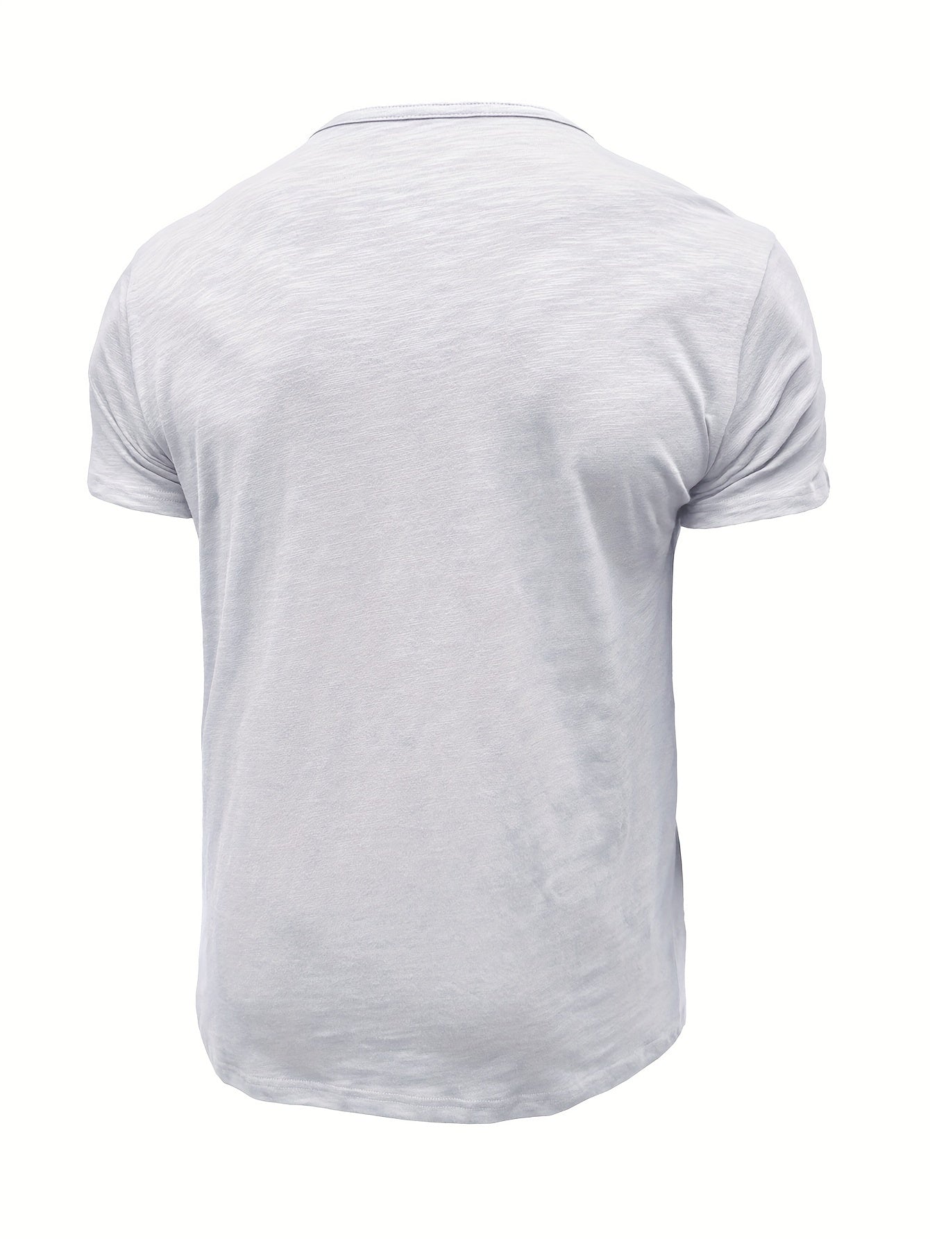 Riggs | Vintage stijl herenhemd in katoen Henley - knoopsluiting, ronde hals