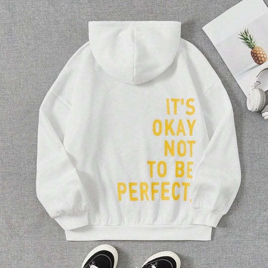 Isaelle | Hoodie met letterprint voor dames – Casual sweatshirt met lange mouwen voor dagelijks gebruik