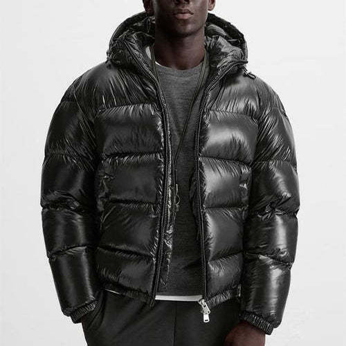 Mikkel | Doudoune à capuche pour homme – coupe minimaliste et décontractée, veste d'hiver isolante et légère