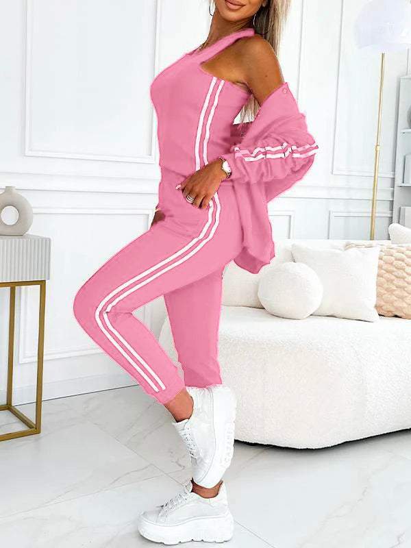Dorelina | Dames trainingspak 3-delig - Casual sportieve lounge outfit