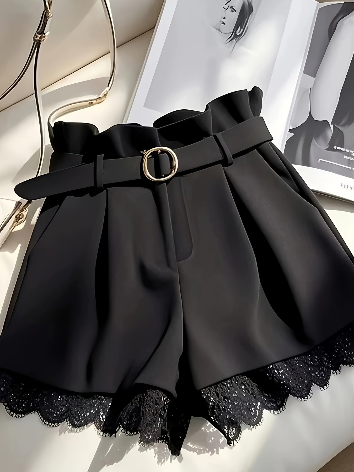 Ziah | Chique kanten short voor dames – Elegante, casual zomerkleding met hoge taille