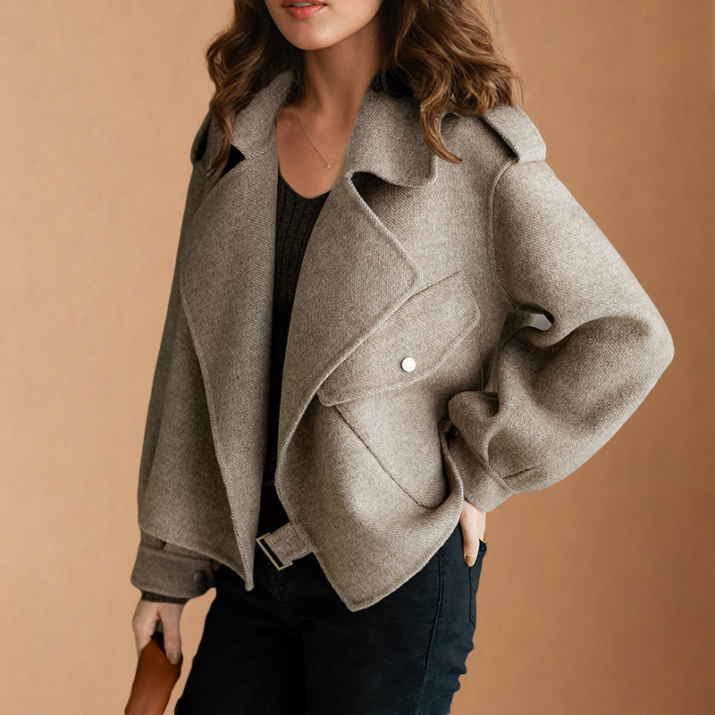 Isadora | Wollen damesjas met reverskraag - Elegant & Klassiek Bovenkleding