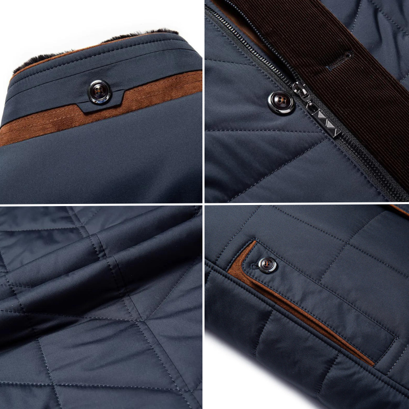 Zavren | Doudoune d'hiver pour homme – Veste chaude, isolante et imperméable