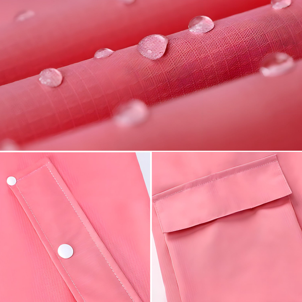 Cantalyn | 2-delig regenpak voor dames – waterdichte jas en broek, lichtgewicht, ademend