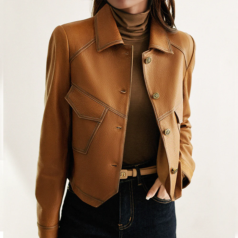 Adrynn | Elegante winterjas voor dames – klassieke knoopsluiting, stijlvolle en functionele zakken