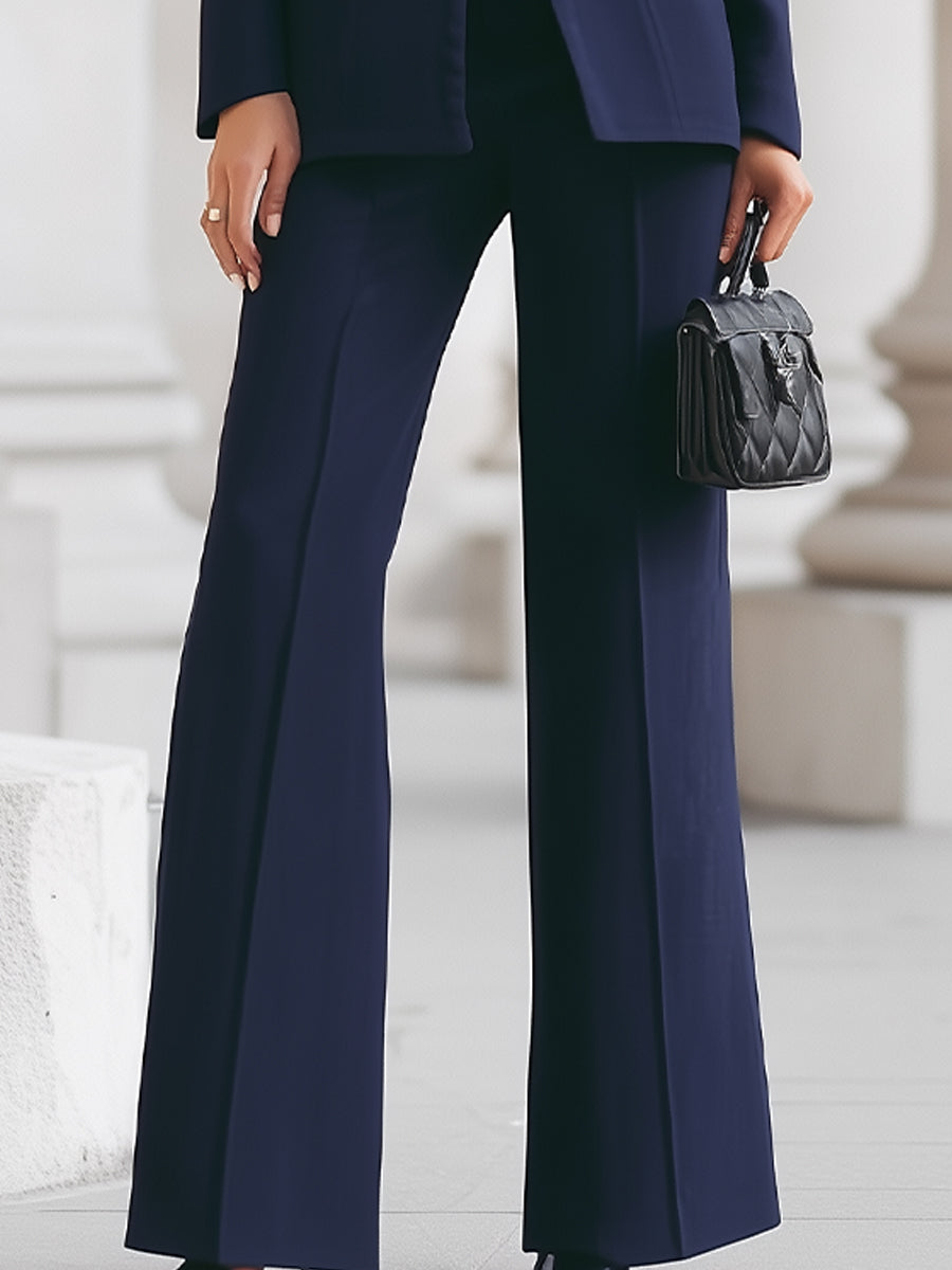 Faelith | Elegante blazer en wijde broekpak voor dames – Op maat gemaakt powerpak